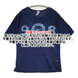 umii 908/45R/45rpm インディゴ染め 日本製 半袖Ｔシャツ カットソー ネイビー レディース ウミフォーティーファイブアールピーエム【中古】6-0531S♪
