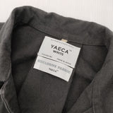 YAECA WRITE ワークシャツドレス 定価52800円 90507 サイズS コート チャコール レディース ヤエカ ライト【中古】6-0618G◎