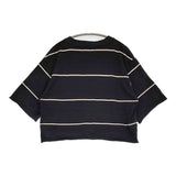blurhms C/NAPP Border Cut-off Short Pocket Tee コットン ボーダー ショート丈 半袖Ｔシャツ カットソー 24SS ブラック ホワイト レディース ブラームス【中古】6-0531S♪