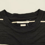 blurhms C/NAPP Border Cut-off Short Pocket Tee コットン ボーダー ショート丈 半袖Ｔシャツ カットソー 24SS ブラック ホワイト レディース ブラームス【中古】6-0531S♪