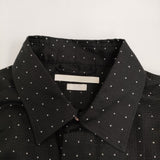 blurhms 未使用品 スクエアドットショートシャツ 定価28600円 サイズ0 シアー 長袖シャツ 24SS ブラック レディース ブラームス【中古】6-0509M♪