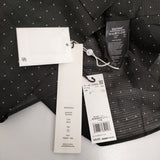 blurhms 未使用品 スクエアドットショートシャツ 定価28600円 サイズ0 シアー 長袖シャツ 24SS ブラック レディース ブラームス【中古】6-0509M♪