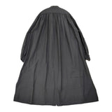 YLEVE COTTON RAYON BROAD LONG SHIRT ギャザー バンドカラーシャツドレス ワンピース 21AW ブラック レディース イレーヴ【中古】6-0721M♪