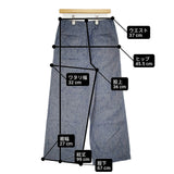 45R/45rpm ダンガリーデニムバックリパンツ サイズ2 パンツ ブルー レディース フォーティーファイブアールピーエム【中古】6-0721M♪