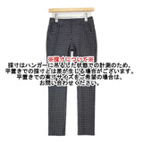 BEATING HEART チェック 定価21000円 BT019B2 ナイロンストレッチ パンツ ブラック グレー レディース ビーティングハート【中古】6-0819G∞