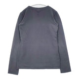 EUROPEAN CULTURE イタリア製 コットンストレッチ 製品染め ROYAL DYE 長袖Ｔシャツ カットソー ロンＴ グレー レディース ヨーロピアンカルチャー【中古】6-0819M∞