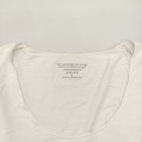FILATURES DU LION superwashed E11/003 サイズ2 Uネック 五分袖 Ｔシャツ カットソー ホワイト レディース フィラチュールドュリオン【中古】6-0531S♪