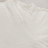 FILATURES DU LION superwashed E11/003 サイズ2 Uネック 五分袖 Ｔシャツ カットソー ホワイト レディース フィラチュールドュリオン【中古】6-0531S♪