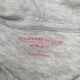 FILATURES DU LION カシミヤ混 フード付き サイズ1 カーディガン グレー レディース フィラチュールドュリオン【中古】6-0805G◎