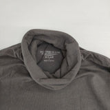 FILATURES DU LION コットンカシミヤストレッチ ハイネック 長袖Ｔシャツ カットソー ロンＴ グレー レディース フィラチュールドュリオン【中古】6-1010T∞
