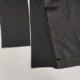 PUPULA サテン切替 シルク 七分袖 長袖Ｔシャツ カットソー ロンＴ ブラック レディース ププラ【中古】6-0819M∞