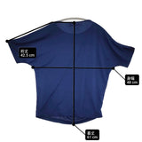 DoCLASSE 未使用品 19251-490 サイズM ドルマンスリーブ 半袖Ｔシャツ カットソー ミッドナイトブルー レディース ドゥクラッセ【中古】6-0531S♪