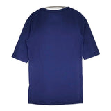 MAJESTIC FILATURES E18/01-13 superwashed サイズ1 ソフトタッチ Uネック 五分袖 Ｔシャツ カットソー ネイビー レディース マジェスティックフィラチュール【中古】6-0531S♪
