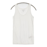 MAJESTIC FILATURES E18/01-09 superwashed サイズ1 ソフトタッチ レーヨン タンクトップ ホワイト レディース マジェスティックフィラチュール【中古】6-0531S♪