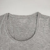 MAJESTIC FILATURES superwashed ソフトタッチ 七分袖 Ｔシャツ カットソー グレー レディース マジェスティックフィラチュール【中古】6-0819M∞