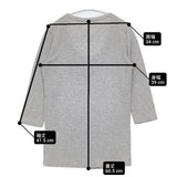 MAJESTIC FILATURES superwashed ソフトタッチ 七分袖 Ｔシャツ カットソー グレー レディース マジェスティックフィラチュール【中古】6-0819M∞