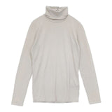 MAJESTIC FILATURES superwashed ソフトタッチ タートルネック 長袖Ｔシャツ カットソー ロンＴ ライトグレー レディース マジェスティックフィラチュール【中古】6-0819M∞
