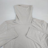 MAJESTIC FILATURES superwashed ソフトタッチ タートルネック 長袖Ｔシャツ カットソー ロンＴ ライトグレー レディース マジェスティックフィラチュール【中古】6-0819M∞
