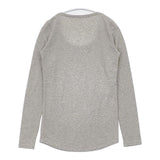 MAJESTIC FILATURES カシミヤ混 長袖Ｔシャツ カットソー ロンＴ グレー レディース マジェスティックフィラチュール【中古】6-0819M∞