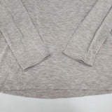 MAJESTIC FILATURES superwashed ソフトタッチ 長袖Ｔシャツ カットソー ロンＴ グレージュ レディース マジェスティックフィラチュール【中古】6-0819M∞