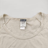 KRISTENSEN DU NORD C-190 コットン イタリア製 サイズ1 Uネック 半袖Ｔシャツ カットソー ライトベージュ レディース クリステンセン ドゥ ノルド【中古】6-0531S♪