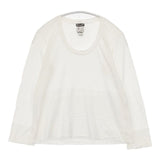 KRISTENSEN DU NORD エクストラコットン イタリア製 製品染め 長袖Ｔシャツ カットソー ロンＴ ホワイト レディース クリステンセン ドゥ ノルド【中古】6-0819M∞