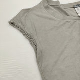 KRISTENSEN DU NORD X-285 フレンチスリーブ サイズ1 ヘンリーネック 半袖Ｔシャツ カットソー グレー レディース クリステンセン ドゥ ノルド【中古】6-0531S♪