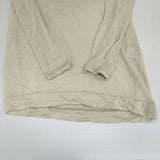 transit par such ウールシルク イタリア製 シアー 長袖Ｔシャツ カットソー ロンＴ ベージュ レディース トランジットパーサッチ【中古】6-1010M∞