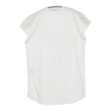 transit par such Y-O-240 サイズ1 イタリア製 レーヨン Vネック 半袖Ｔシャツ カットソー ホワイト レディース トランジットパーサッチ【中古】6-0531S♪