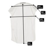 transit par such Y-O-240 サイズ1 イタリア製 レーヨン Vネック 半袖Ｔシャツ カットソー ホワイト レディース トランジットパーサッチ【中古】6-0531S♪