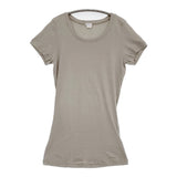 transit par such イタリア製 D-Q-261 サイズ2 半袖Ｔシャツ カットソー グレー レディース トランジットパーサッチ【中古】6-0531S♪