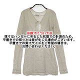 transit par such コットンリネンイタリア製 G-14-732 サイズ1 カットソー グレー レディース トランジットパーサッチ【中古】6-0717M♪