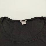 transit par such J-K-201 イタリア製 サイズ1 コットンリネン 半袖Ｔシャツ カットソー ブラック レディース トランジットパーサッチ【中古】6-0531S♪
