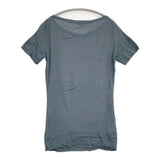 transit par such J-G-162 イタリア製 サイズ1 レーヨン 半袖Ｔシャツ カットソー ブルーグレー レディース トランジットパーサッチ【中古】6-0531S♪