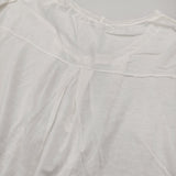 transit par such H-I-183 イタリア製 サイズ1 ヘンリーネック レーヨン 半袖Ｔシャツ カットソー ホワイト レディース トランジットパーサッチ【中古】6-0531S♪