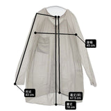 transit par such イタリア製 レーヨン シアー サイズ1 ブラウス シャツ グレー レディース トランジットパーサッチ【中古】6-0906M∞