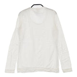 transit par such イタリア製 レーヨンストレッチ シアー サイズ1 長袖Ｔシャツ カットソー ロンＴ ホワイト レディース トランジットパーサッチ【中古】6-0906M∞