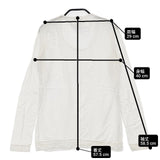 transit par such イタリア製 レーヨンストレッチ シアー サイズ1 長袖Ｔシャツ カットソー ロンＴ ホワイト レディース トランジットパーサッチ【中古】6-0906M∞