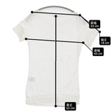 transit par such J-G-162 イタリア製 サイズ1 レーヨン 半袖Ｔシャツ カットソー ホワイト レディース トランジットパーサッチ【中古】6-0531S♪