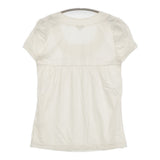 transit par such D-908BIS イタリア製 サイズ2 スクエアネック 半袖Ｔシャツ カットソー オフホワイト レディース トランジットパーサッチ【中古】6-0531S♪