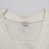 transit par such D-908BIS イタリア製 サイズ2 スクエアネック 半袖Ｔシャツ カットソー オフホワイト レディース トランジットパーサッチ【中古】6-0531S♪