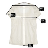 transit par such D-908BIS イタリア製 サイズ2 スクエアネック 半袖Ｔシャツ カットソー オフホワイト レディース トランジットパーサッチ【中古】6-0531S♪