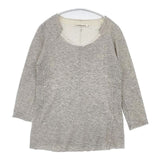transit par such 未使用品 イタリア製 コットンレーヨン サイズ1 長袖Ｔシャツ カットソー ロンＴ グレー レディース トランジットパーサッチ【中古】6-0906M∞