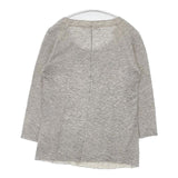 transit par such 未使用品 イタリア製 コットンレーヨン サイズ1 長袖Ｔシャツ カットソー ロンＴ グレー レディース トランジットパーサッチ【中古】6-0906M∞