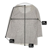 transit par such 未使用品 イタリア製 コットンレーヨン サイズ1 長袖Ｔシャツ カットソー ロンＴ グレー レディース トランジットパーサッチ【中古】6-0906M∞