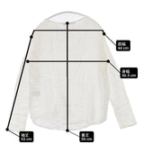 transit par such イタリア製 ジャガード サイズ1 レーヨンコットン 長袖Ｔシャツ カットソー ロンＴ ホワイト レディース トランジットパーサッチ【中古】6-0906M∞