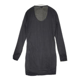 transit par such イタリア製 レーヨンストレッチ サイズ1 長袖Ｔシャツ カットソー ロンＴ ブラック レディース トランジットパーサッチ【中古】6-0906M∞