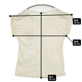 transit par such Q-F-152 イタリア製 サイズ1 コットン フレンチスリーブ 半袖Ｔシャツ カットソー アイボリー レディース トランジットパーサッチ【中古】6-0531S♪