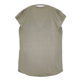 transit par such Y-O-240 サイズ1 イタリア製 レーヨン Vネック 半袖Ｔシャツ カットソー グレー レディース トランジットパーサッチ【中古】6-0531S♪