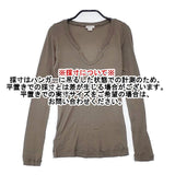 transit par such イタリア製 サイズ1 コットンナイロン 長袖Ｔシャツ カットソー ロンＴ グレー レディース トランジットパーサッチ【中古】6-0906M∞